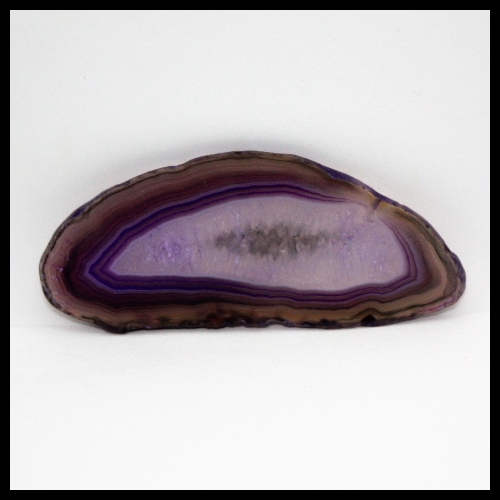 Agate Crystal Slice - Purple Dyed - 8cm