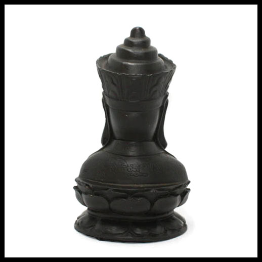 Tibetan Buddha On Lotus Statue 13cm