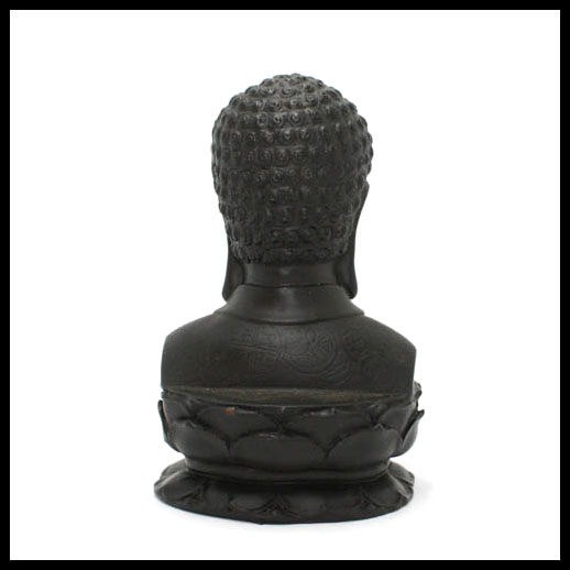 Tibetan Buddha On Lotus Statue 11cm