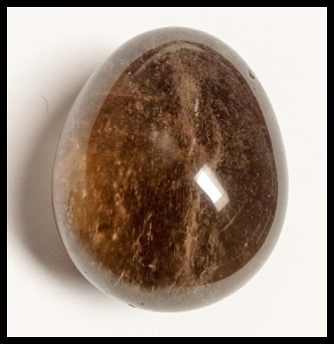 Smoky Quartz Polished Crystal Egg - 72g 4cm