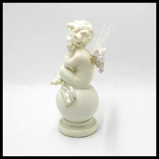 Cherub With LED Fibre Optic 16cm