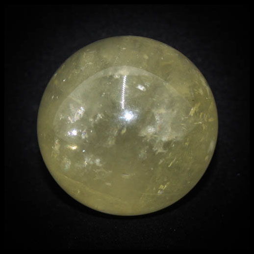 Yellow Calcite Crystal Sphere 76g 3.5cm