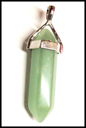 Green Aventurine Double Terminated Crystal Pendant