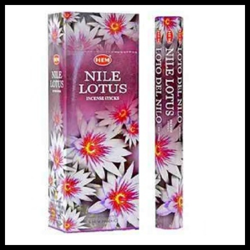 HEM Nile Lotus Incense - 20 Stick Hex Packet