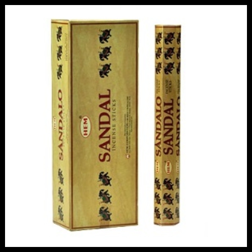 HEM Sandal Incense - 20 Stick Hex Packet