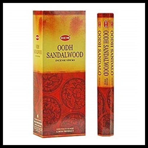 HEM Oodh Sandalwood Incense - 20 Stick Hex Packet