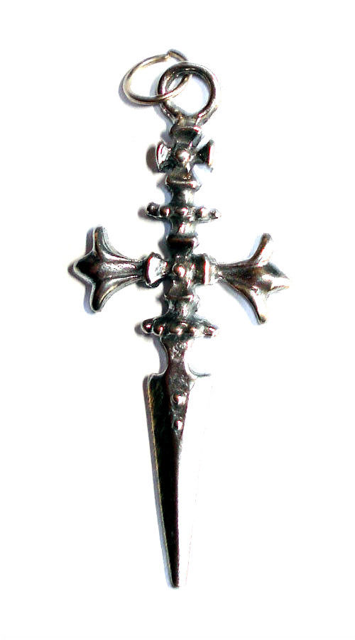 Dagger Pewter Charm Pendant