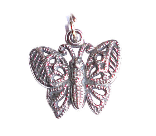 Butterfly Pewter Charm Pendant