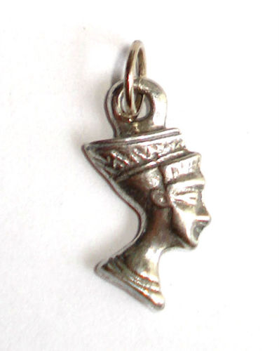 Nefertiti Egyptian Pewter Charm Pendant