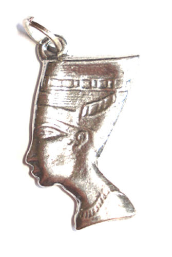 Nefertiti Egyptian Pewter Charm Pendant