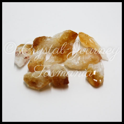 Citrine Crystal Points x10 - 19g Brazil