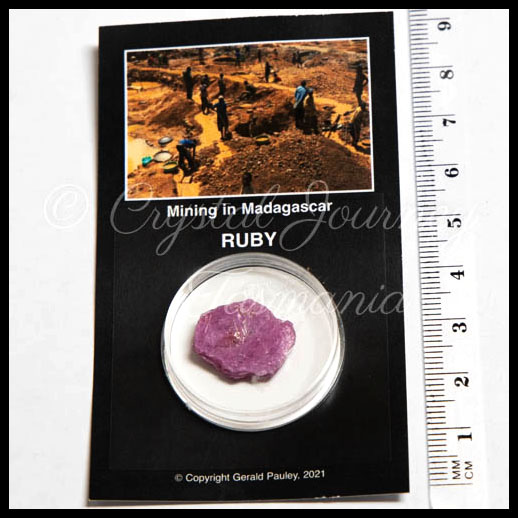 Ruby Boxed Crystal Speciman - 2cm 1.5g