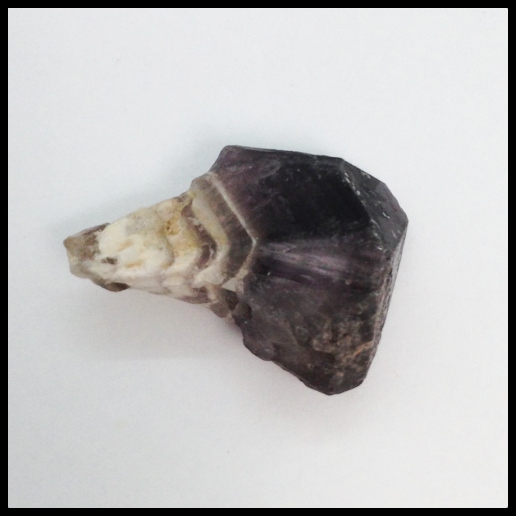 Chevron Smoky Amethyst Crystal Point - Australia 22g