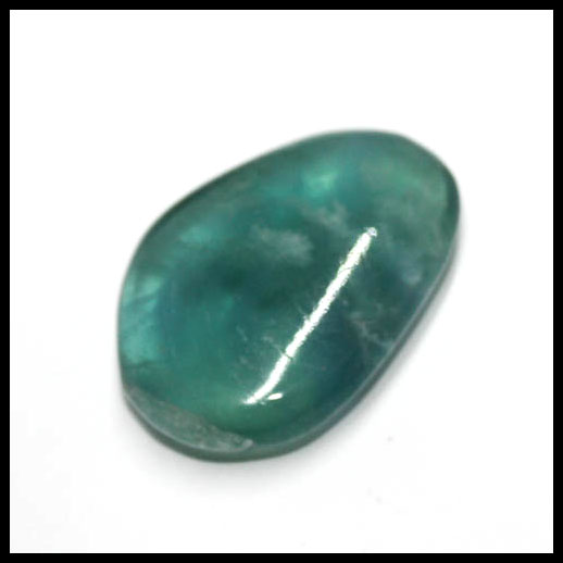 Blue Fluorite Crystal Palm Stone