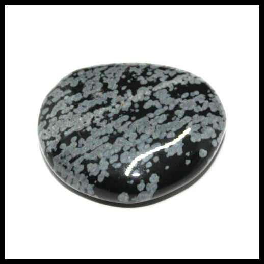 Snowflake Obsidian Crystal Palm Stone