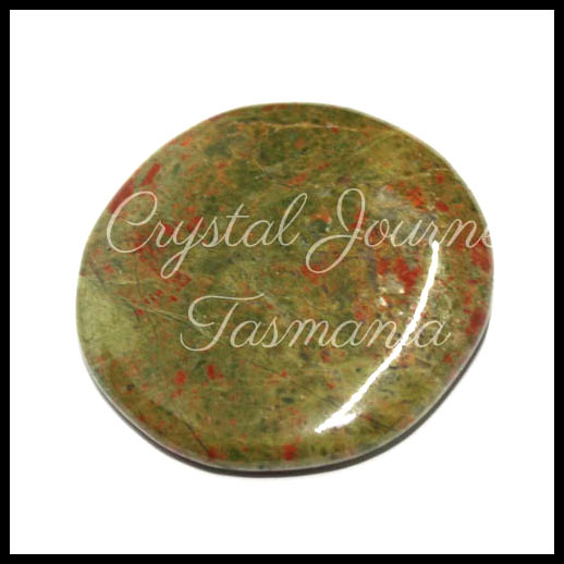 Unakite Crystal Palm Stone