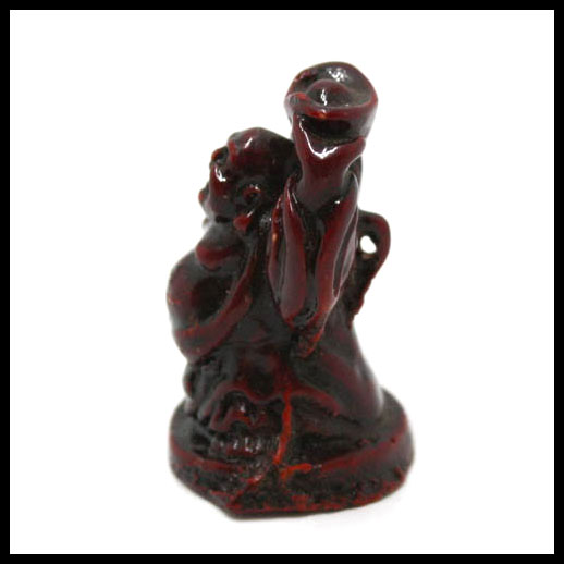 Red Standing Laughing Buddha - Mini