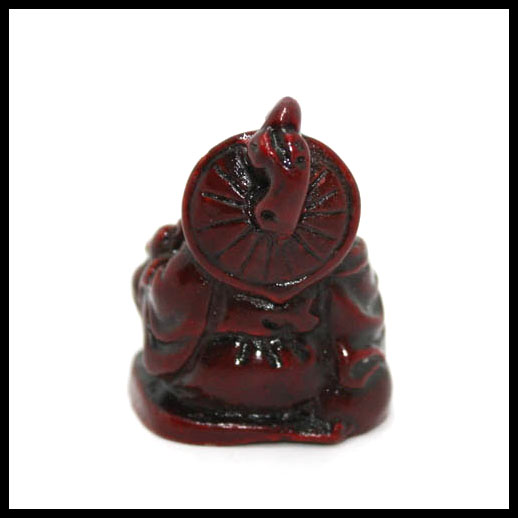 Red Sitting Laughing Buddha - Mini