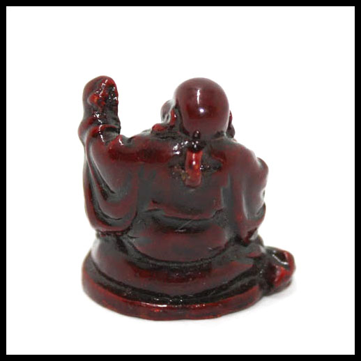 Red Sitting Laughing Buddha - Mini