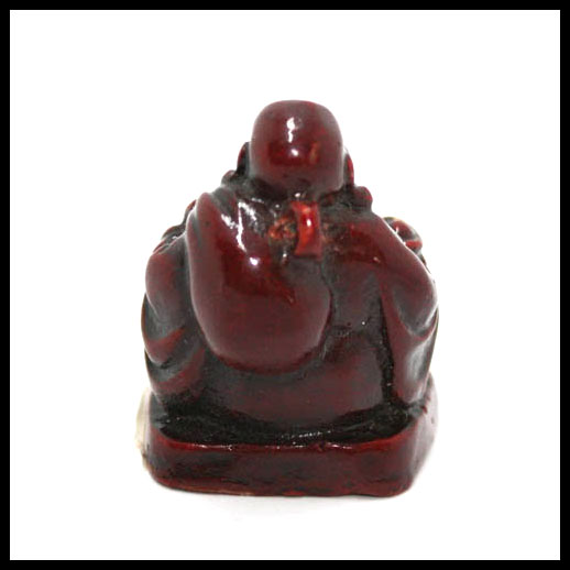 Red Sitting Laughing Buddha - Mini