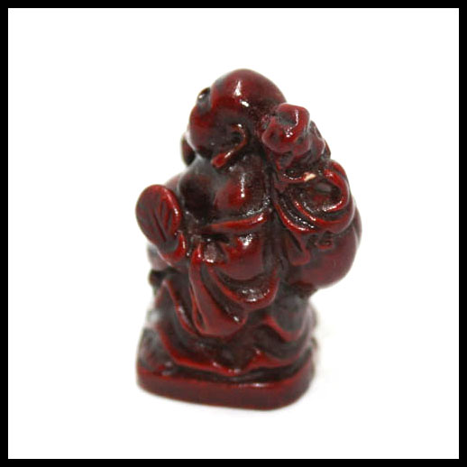 Red Standing Laughing Buddha - Mini