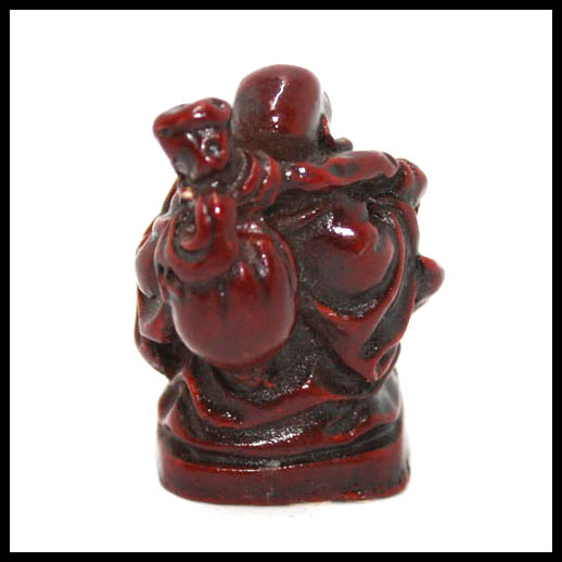 Red Standing Laughing Buddha - Mini