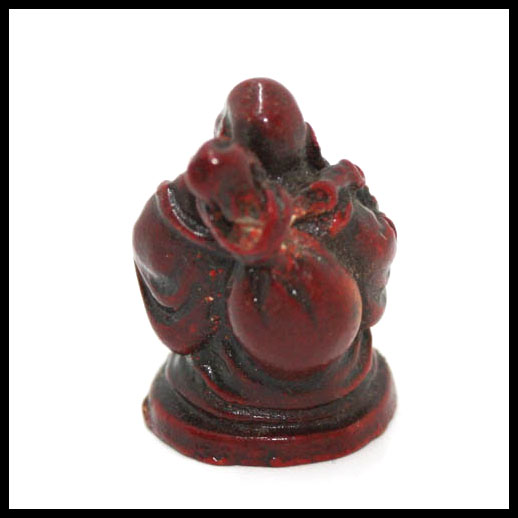 Red Standing Laughing Buddha - Mini