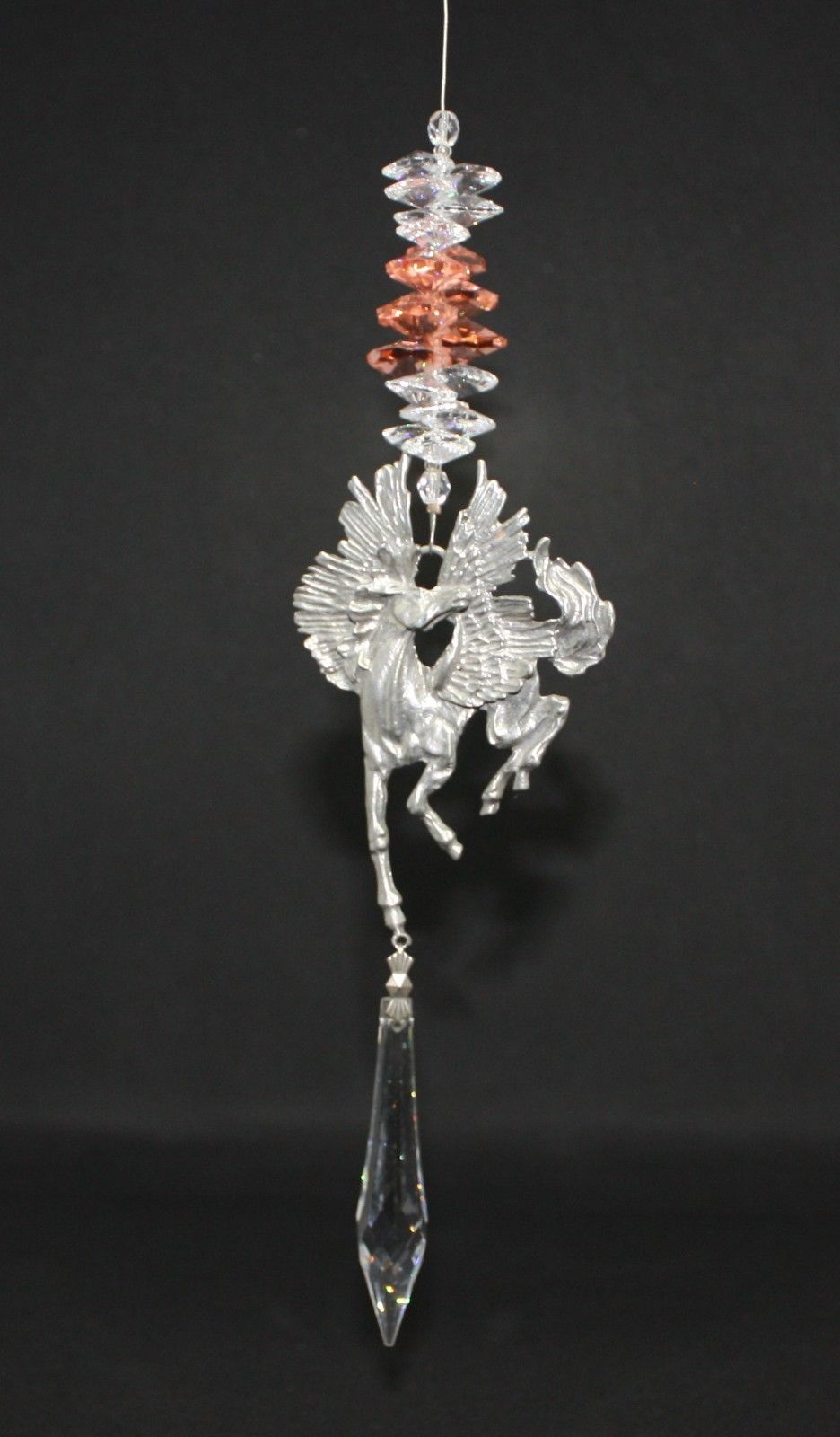 Pewter Pegasus Crystal Suncatcher 39cm