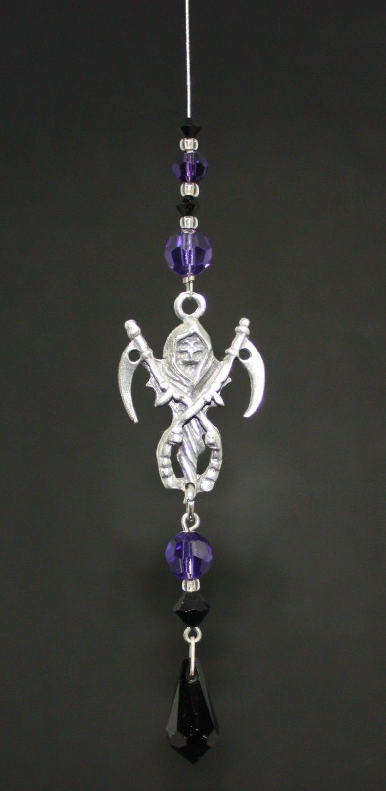 Pewter Grim Reaper Suncatcher 26cm