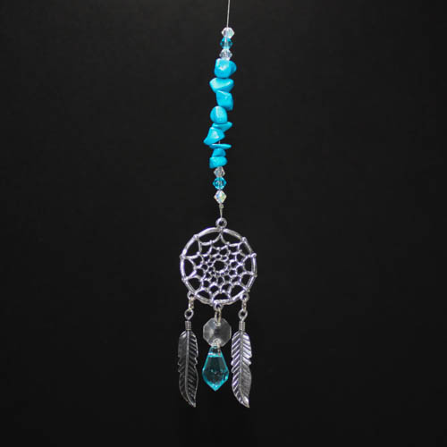 Blue Howlite Dream Catcher Suncatcher