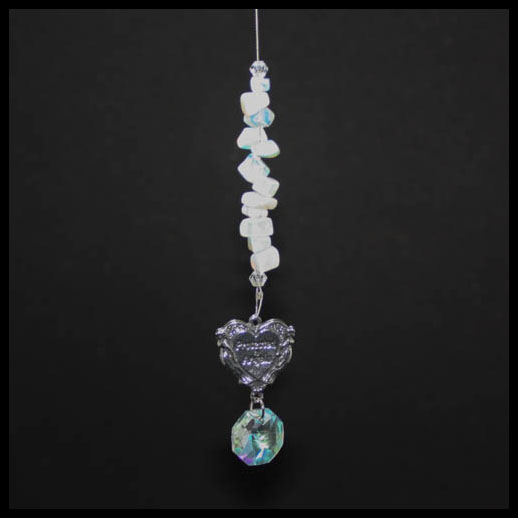 Opalite Protected By Angels Suncatcher