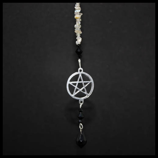 Labradorite Pentacle Suncatcher