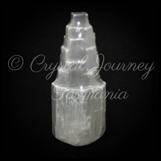 Selenite Carved Crystal Tower 9.5cm