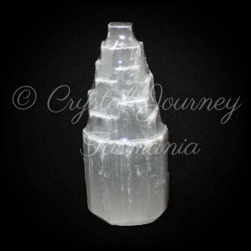 Selenite Carved Crystal Tower 9.5cm