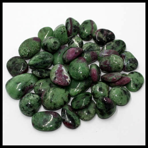 Ruby In Zoisite Crystal Tumbled Stone