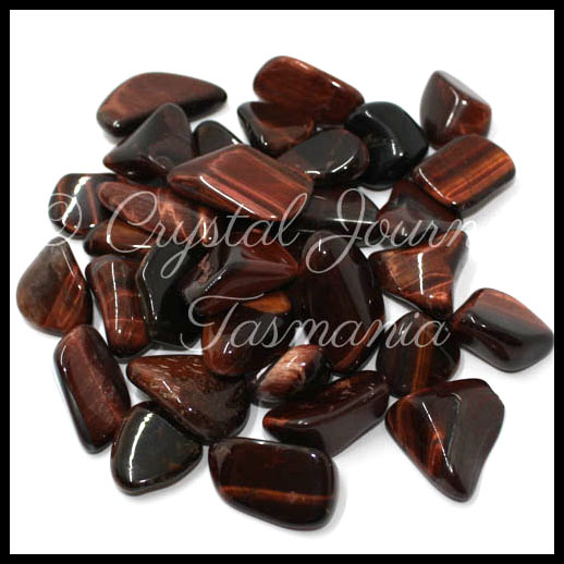 Red Tigers Eye Crystal Tumbled Stone