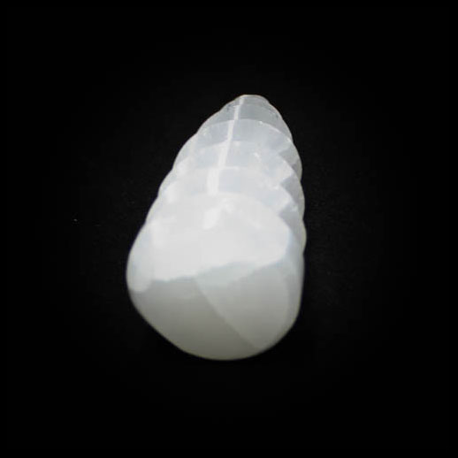 Selenite Carved Crystal Unicorn Horn 12cm