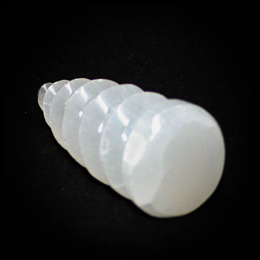 Selenite Carved Crystal Unicorn Horn 11.5cm