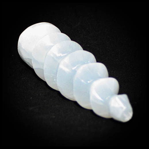 Selenite Carved Crystal Unicorn Horn 13cm