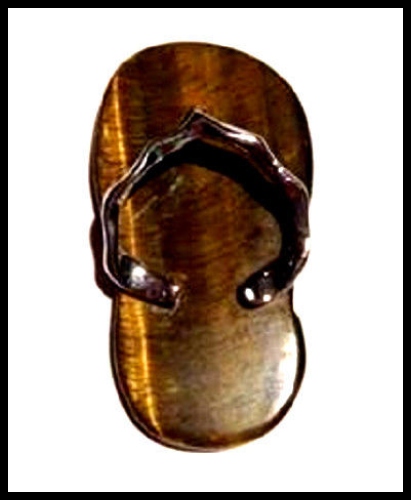 Tigers Eye Crystal Thong Pendant