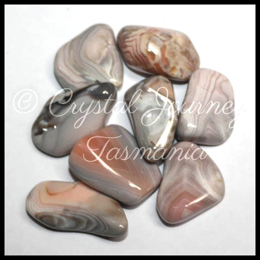 Pink Botswana Agate Crystal Tumbled Stones