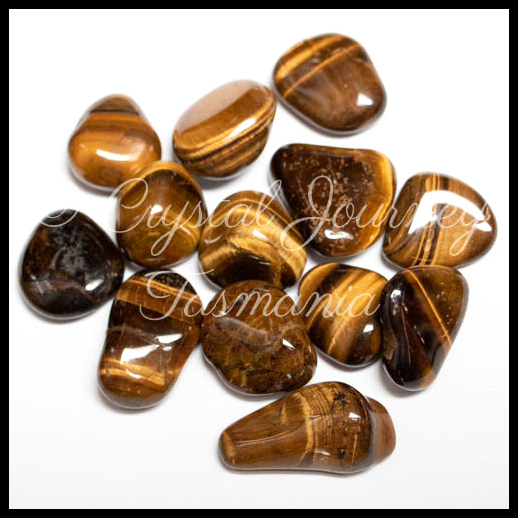 Gold Tiger Eye Crystal Tumbled Stone