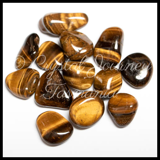 Gold Tiger Eye Crystal Tumbled Stone