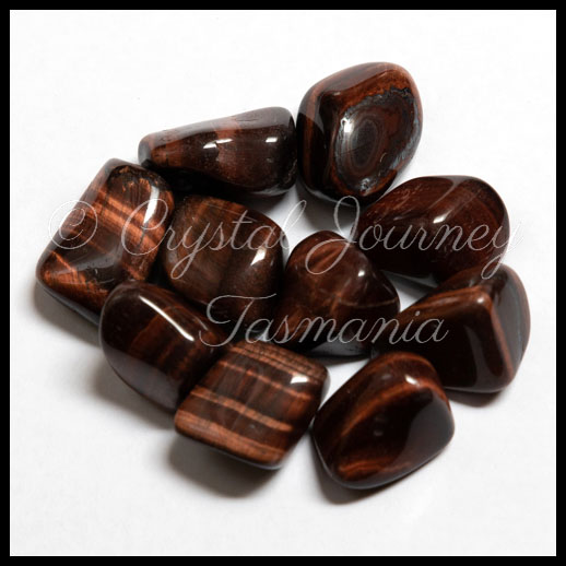 Red Tigers Eye Crystal Tumbled Stone