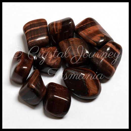 Red Tigers Eye Crystal Tumbled Stone