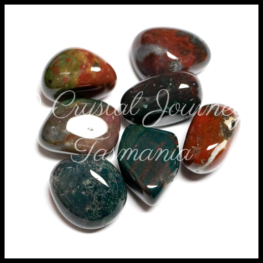 Bloodstone Crystal Tumbled Stones