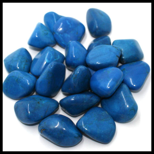 Dark Blue Howlite Crystal Tumbled Stone