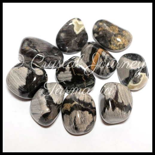 Silverleaf Jasper Crystal Tumbled Stones