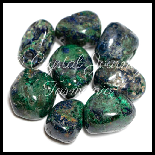 Azurite & Malachite Crystal Tumbled Stones