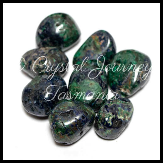 Azurite & Malachite Crystal Tumbled Stones